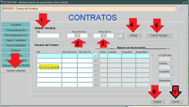 añade horario compatir plazas