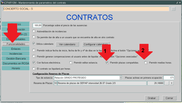 compartir ajuste compatidas