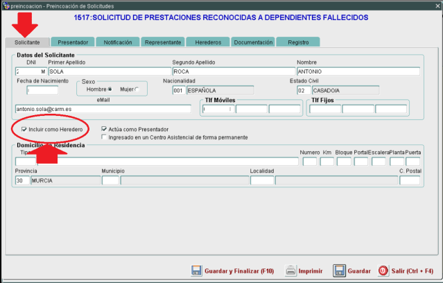 FA 1517 01 SOLICITUD