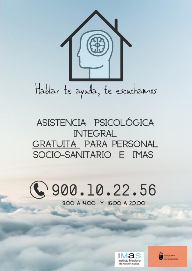 ATENCION PSICOLOGICA INTEGRAL GRATUITA PERSONAL SOCIO-SANITARIO E IMAS